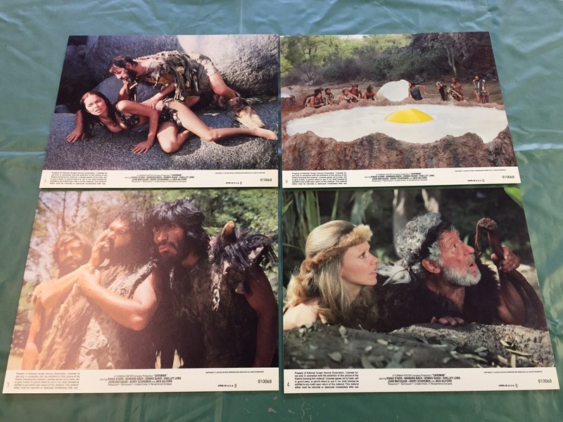 Caveman Color Movie Lobby Card Set of 8- Ringo Starr-Dennis Quaid-Nice-1981