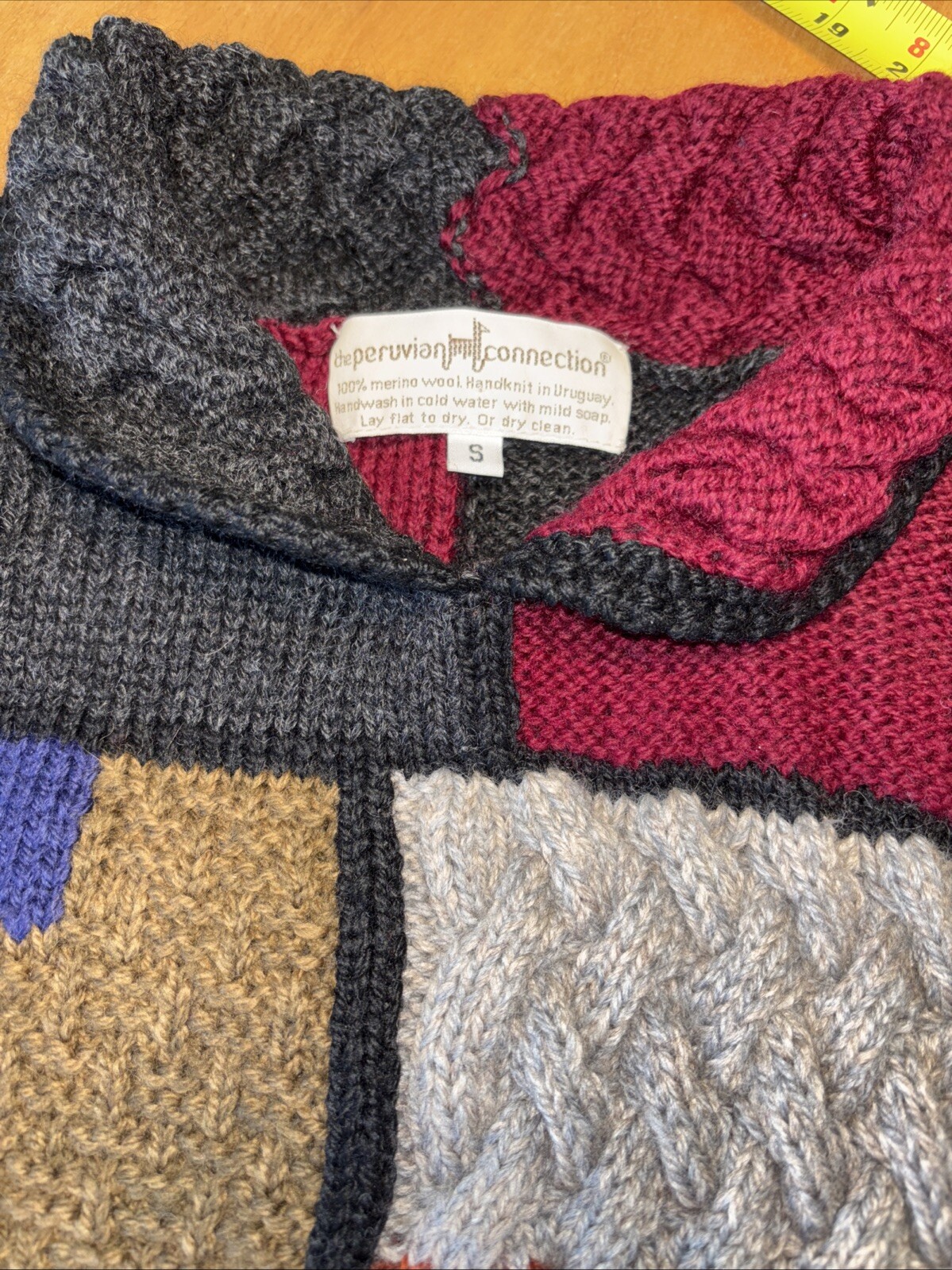 133 Peruvian Connection Merino Patchwork Amazing … - image 2