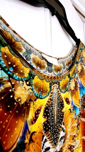 Camilla Franks Weaving Time Silk Kaftan One Size Round Neck Vintage Boho Chic - Picture 8 of 16