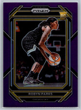 Robyn Parks 2023 Panini Prizm WNBA Purple Prizm Rookie /149 #10 - Small Wrinkle