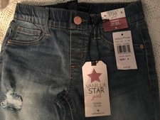 Girls Size 8 Skinny Jeans, Vanilla Star, Mid Rise, Soft Stretch, Color Logan