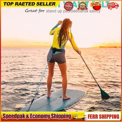 Coiled Leash Adjustable Coiled Surfing Leash Convenient for Stand Paddle Boards