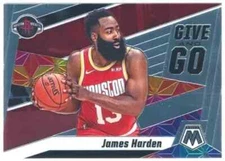 2019-20 Panini Mosaic Give and Go #6 James Harden Houston Rockets HOF