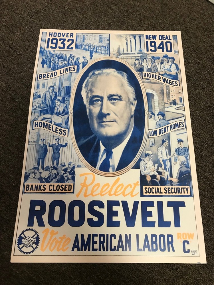 Lot of 4 Campaign Political Posters