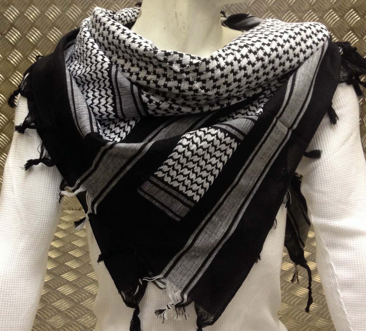 Pashmina Uomo Shemagh Tattico Militare Per Deserto - Sciarpa - Foto 11