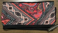 J. Hampton Dress Circular Scarf W/ Elastic Band New Black/Pink