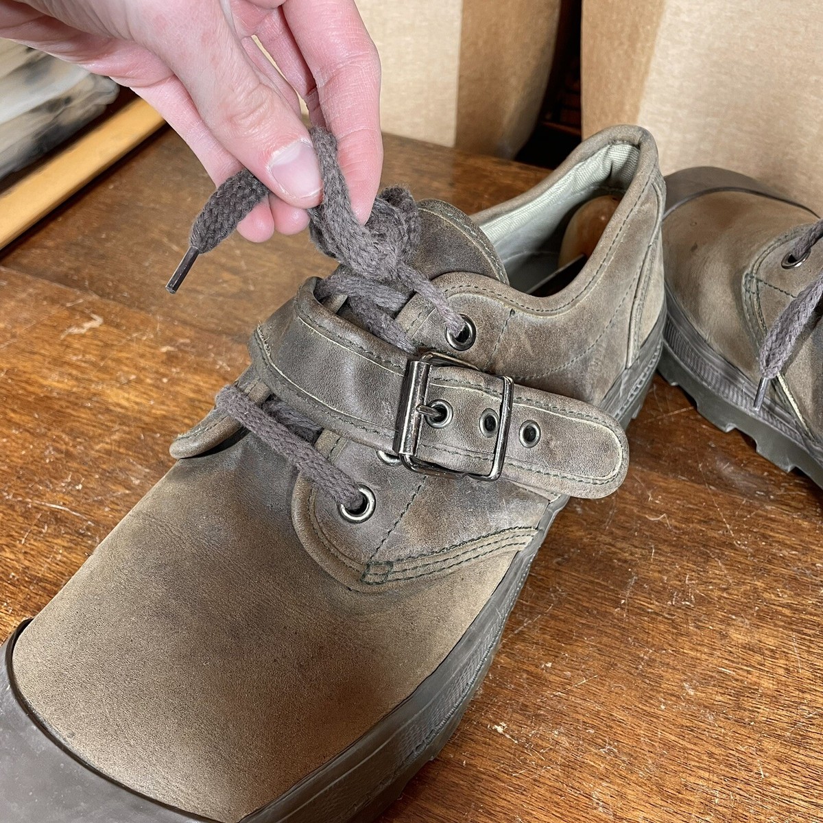 VTG 90s Polo Sportsman Ralph Lauren Shoes Men 11.5 Buckle Lug Sole