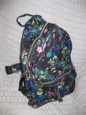 Black Paint Splatter Backpack