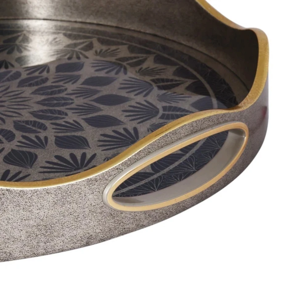 SINT Decorative Serving Tray with Handles–Plastic Coffee Table Tray, Temp Resist - Image 4 of 4