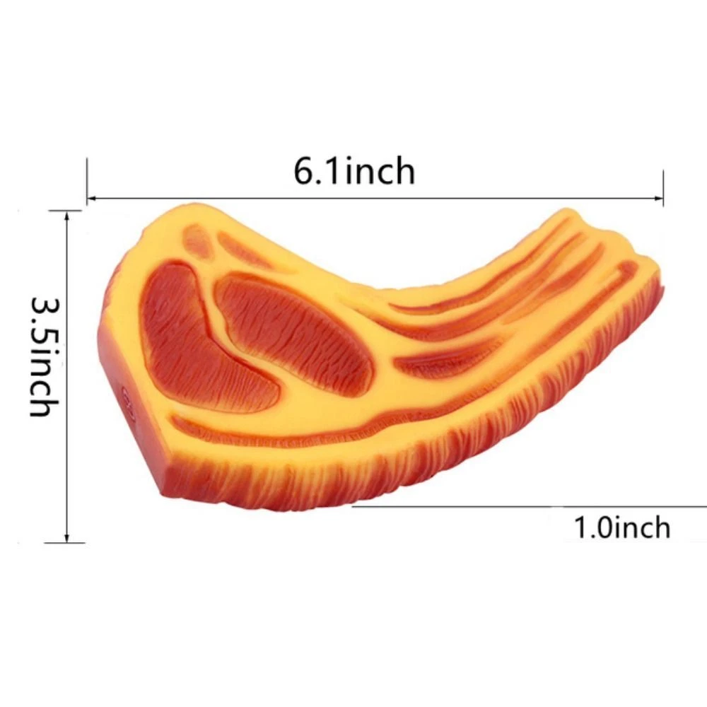 Rubber steak hotsell dog toy