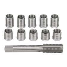 1Set Durable Universal Spark Plug Thread Repair Tool with M10x1.0 Thread Inserts
