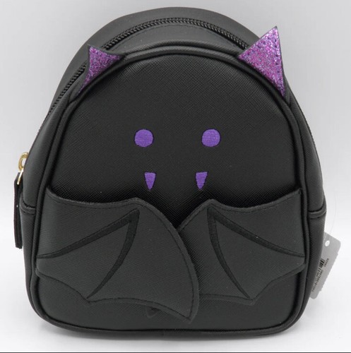 BATH & BODY WORKS BAT COSMETIC BAG PURPLE GLITTER WINGS NEW Rare & Sold out! - 第 1/2 張圖片