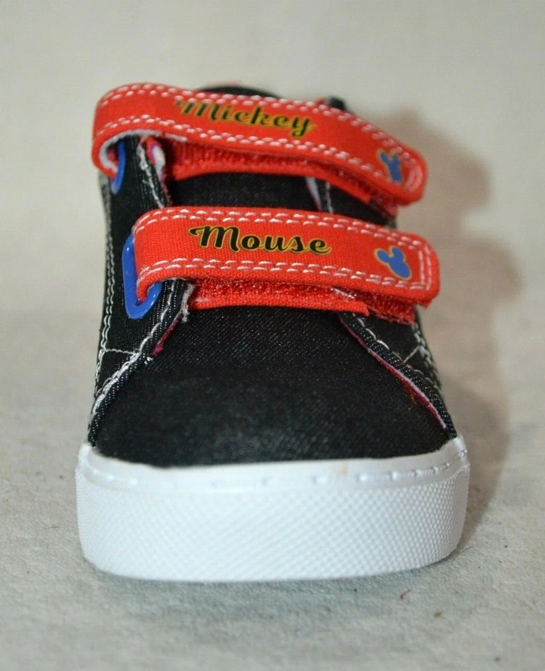Zapatillas Disney Niño Mickey Mouse 2 Correa Negro/Rojo Iluminadas-Talla 9/10/12 Nuevas con Etiquetas Foto 4 de 4
