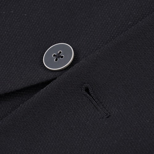 Belvest Black Woven Fresco Wool Travel Sport Coat Slim 46R (Eu 56) $1995 - Picture 5 of 10