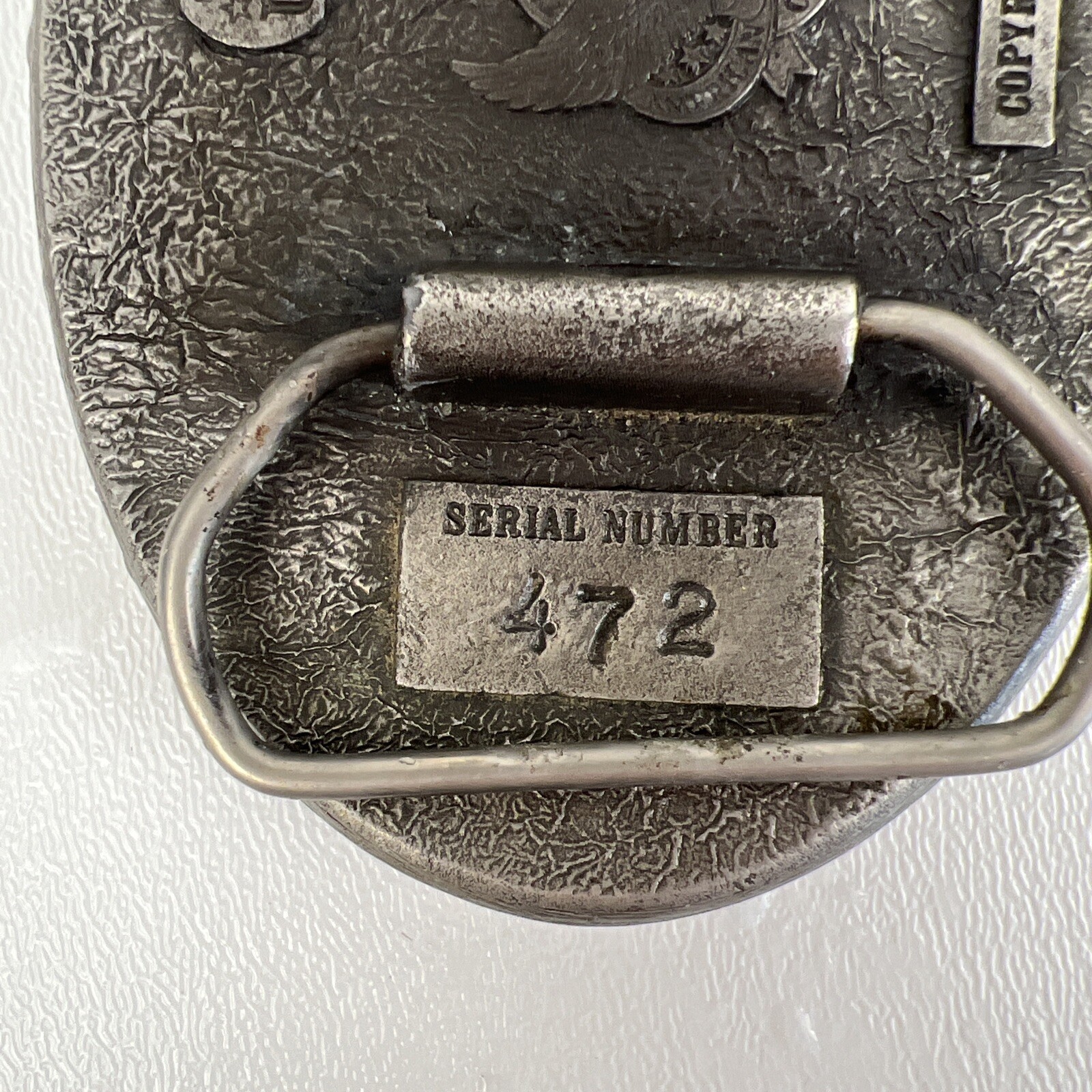 Vintage Belt Buckle The Great American Buckle Company 1980 Deer Stag Serial #472