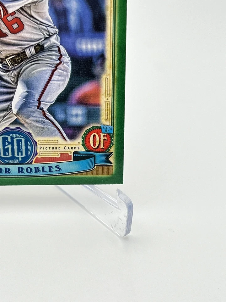 2019 Topps gypsy queen Victor Robles green parallel #9 - Image 4 of 4