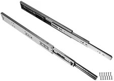 Soft-Close Ball Bearing Drawer Slides Full Extension 12"-24" 100lb weight limit