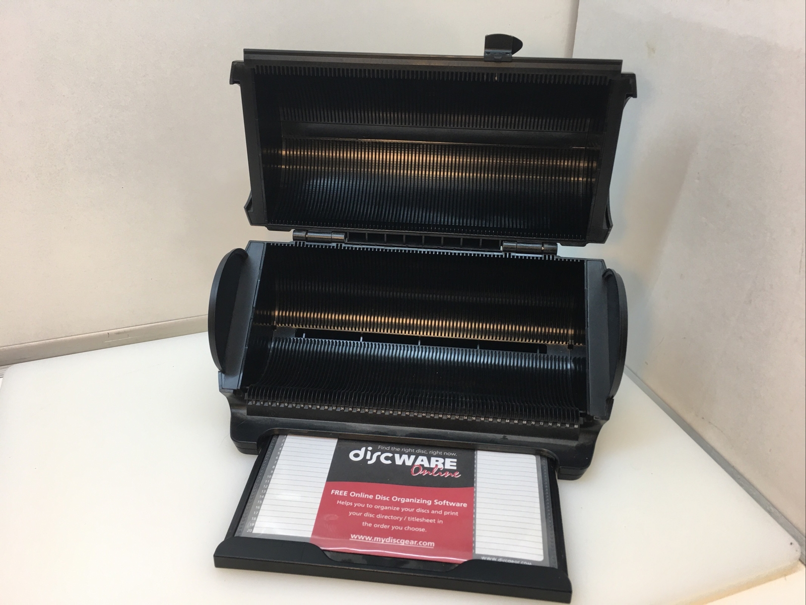 Discgear Atlantic 80 CD DVD Game Disc Storage Holder Organizer Selector