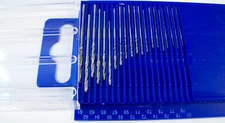 20pc Diamond HSS MICRO TINY MINI DRILL BIT Set w/Case Very small under 1/16 inch