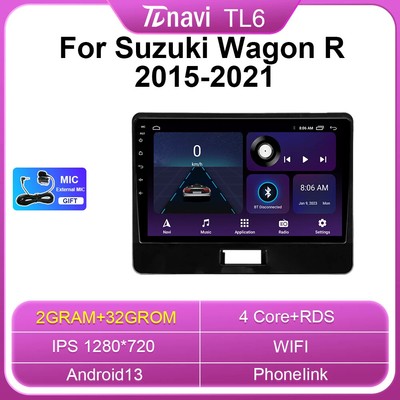 For Suzuki Wagon R 2015-21 Android Radio Video Player GPS Navi Multimedia Screen