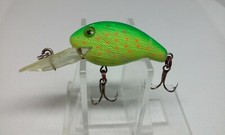 VINTAGE Rebel Deep Teeny Wee-R Grn/Chart/Ong Spots 1 5/8" Crankbait Fishing Lure