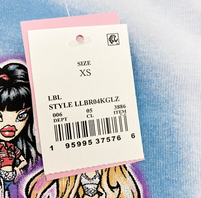 Bratz Womens Juniors Size XS Bratz 2001 Long Sleeve Graphic T