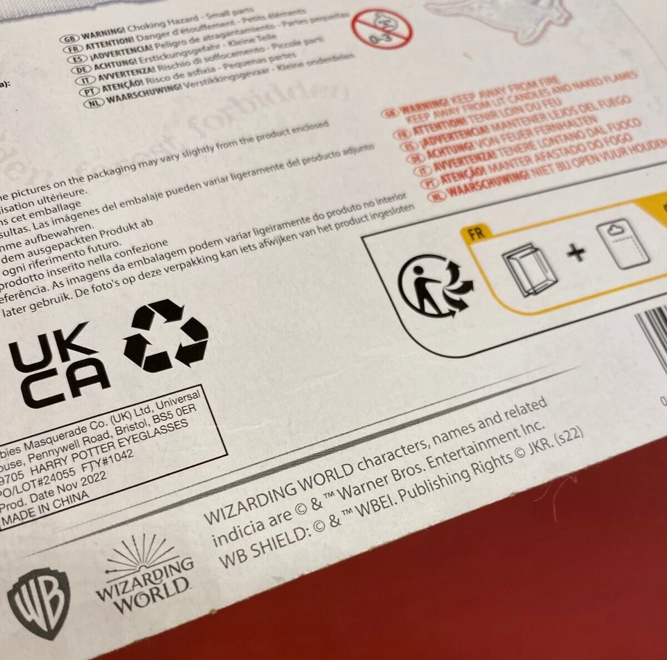Rubies 2022 ☆ HARRY POTTER ☆ Wizarding World Glasses / Costume / Cos Play - Imagem 3 de 3