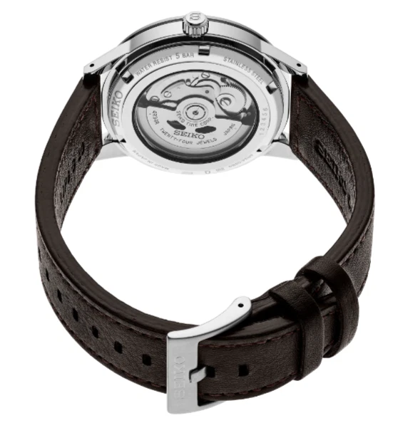 Reloj para hombre Seiko Presage automático 40,8 mm esfera gris resistente al agua SSK013 Foto 3 de 4