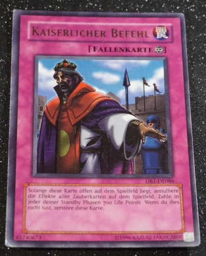 Yugioh KAISERLICHER BEFEHL , db1-de086 ultra rare deutsch Good ! - Bild 1 von 2