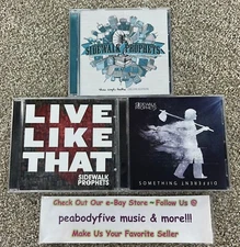 Lot Of 3 SIDEWALK PROPHETS CDS - Simple Truths, Live Like That, Something Differ