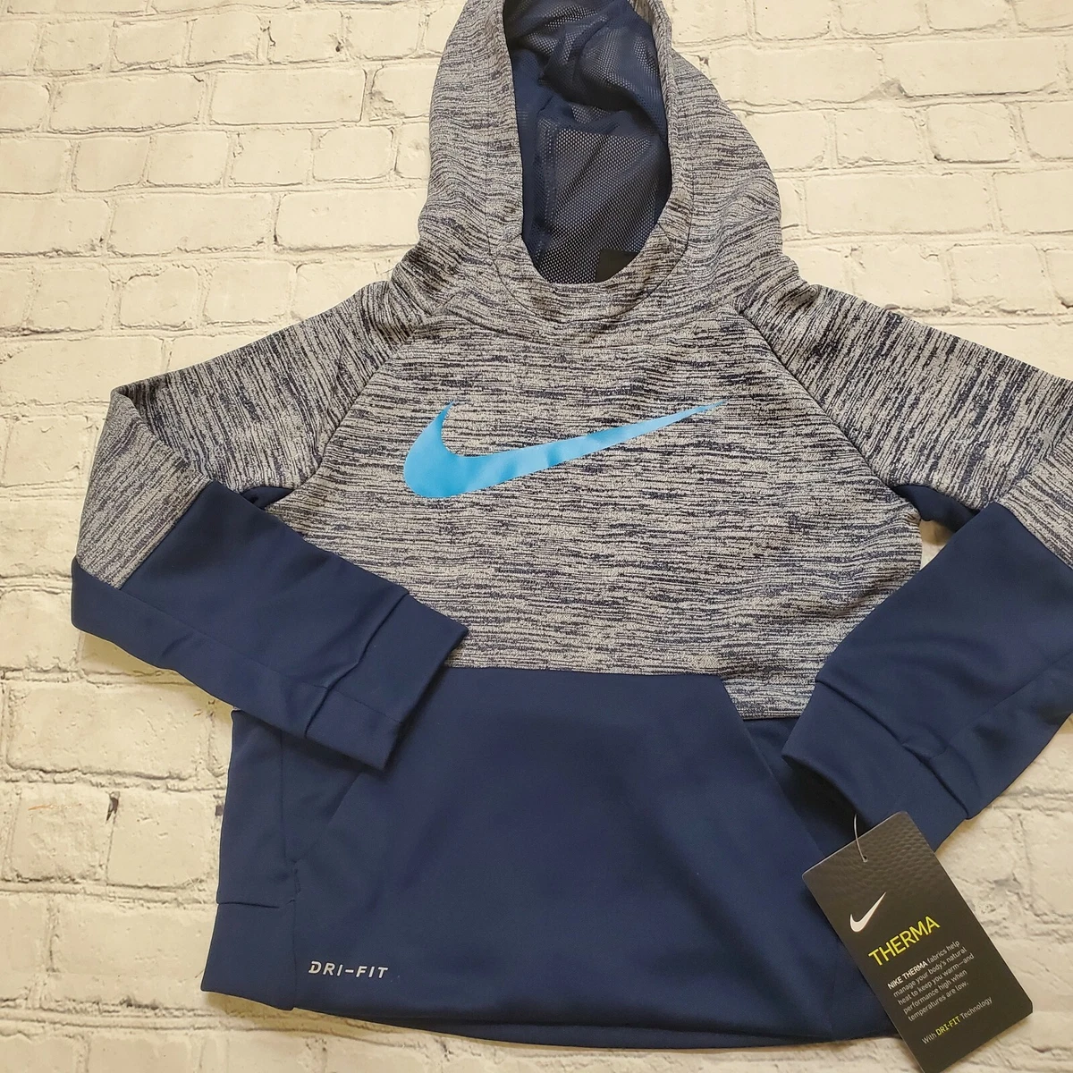 helicóptero He reconocido en general Boys Nike Dryfit (Dri-Fit) Hoodie Blue Size 4T | eBay