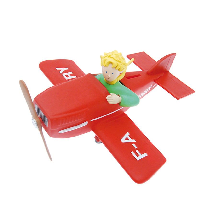 Plastoy 80028 - Klein Prinz - Spardose Flugzeug 80028 Plastoy