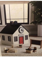 Hearth And Hand With Magnolia Wooden Toy Schoolhouse Set 8 Pc Set New