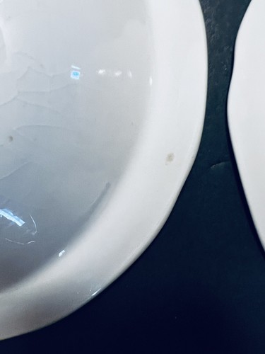 Hankook Seine Blue Scalloped Blue Trim Floral Cereal Soup Bowls Set of 4 - Picture 15 of 18