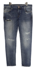 JACK & JONES Slim / Glenn Jeans Men's W36/L34 Stretch Ripped Faded Blue