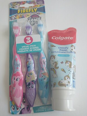 My Little Pony Toothbrushes And Unicorn Toothpase