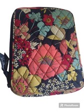 VERA BRADLEY Padded Tablet iPad E-Reader Case Blue Floral Zip Sleeve
