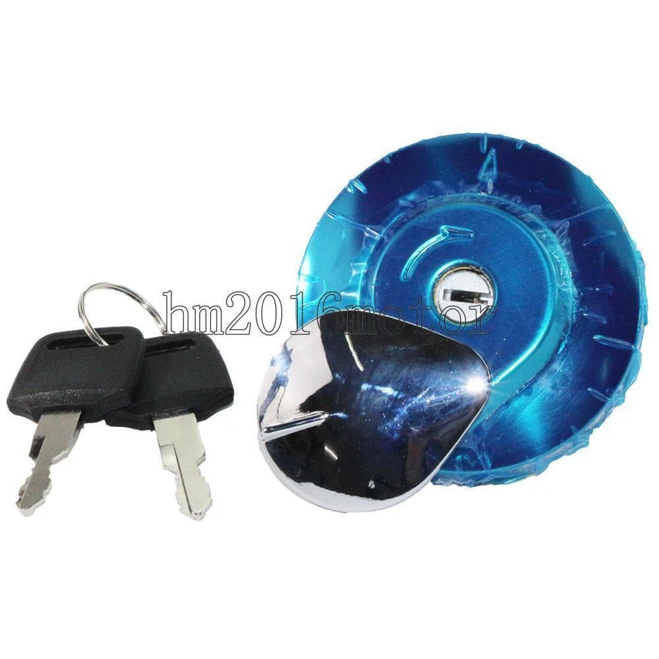 Juego de llaves de bloqueo de tapa de tanque de combustible para Honda VTX1300C VTX1300R VTX1300S 2004-2008 Foto 2 de 4