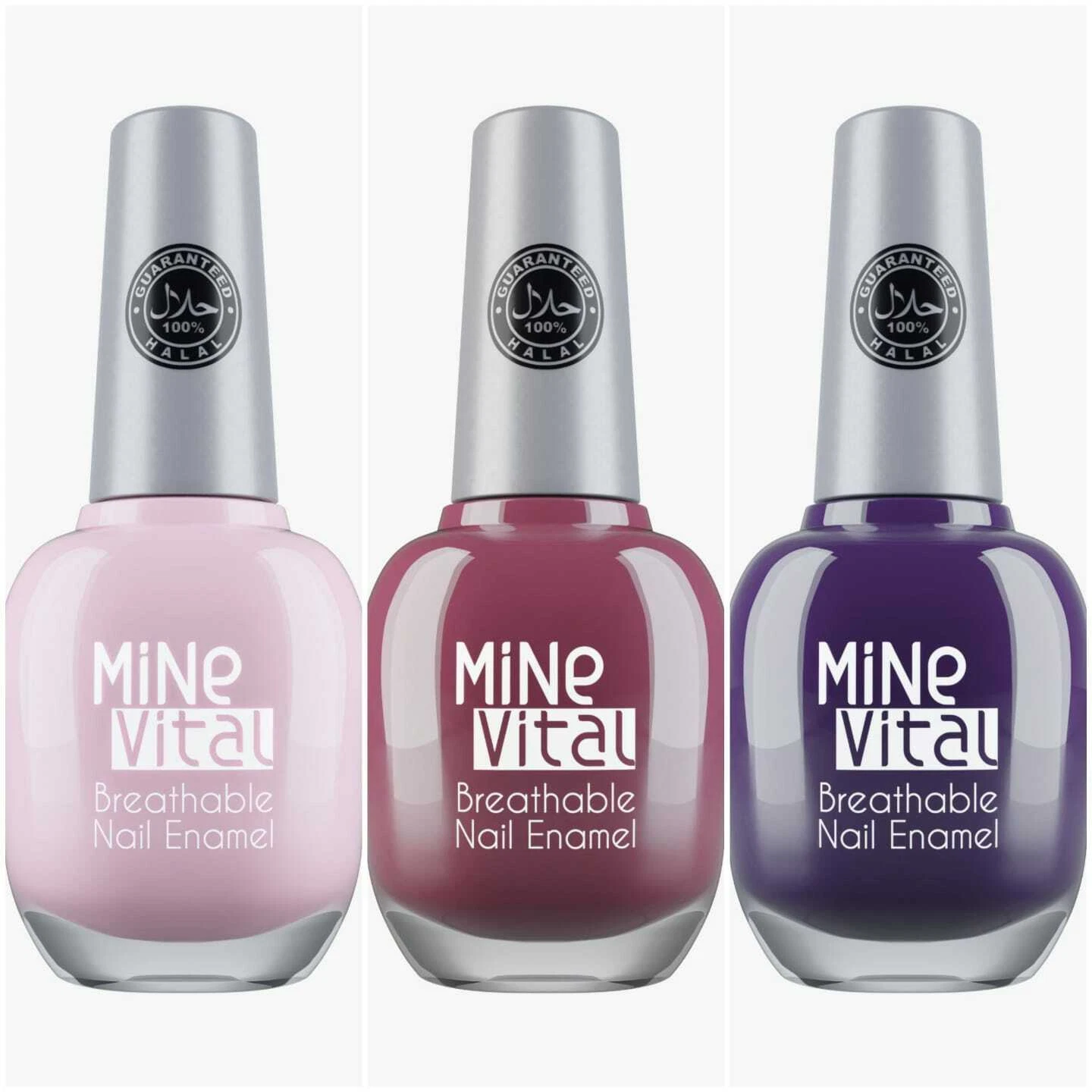 Halal/Vegan Nail Polish Set. Three Colours. One Deal ! (Introductory Offer)