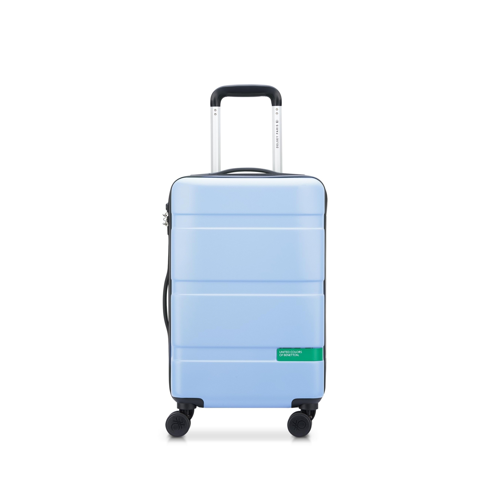 United Colors of Benetton Now Hardside Luggage with Spinner Wheels, Light Blu...