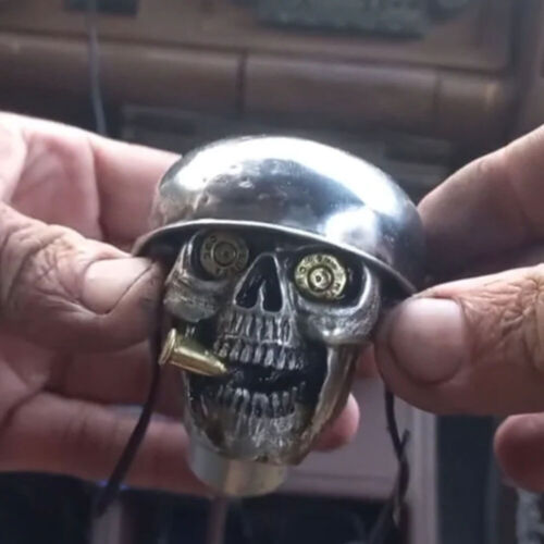 Skull Soldier Grip Handcrafted Gear Knob Devil Skull Car Stick Shifter Handle AU - Picture 4 of 15