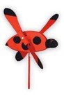 Amish Crafted Whirlybird Whirligig Garden Stake Wind Spinner - Ladybug