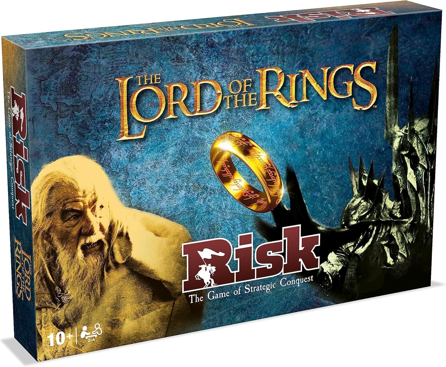 Monopoly Winning Moves Lord of the Rings RISK Strategy Board Game, Join the Middle-Earth battle of the Fellowship of the Ring, The Two Towers and Return of the King, for ages 18 plus, (WM03852-EN1-6) - Image 2