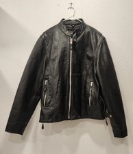 FMC Leather Motorcycle Jacket Men's XL, Zip-in Thinsulate Liner, Custom Backside