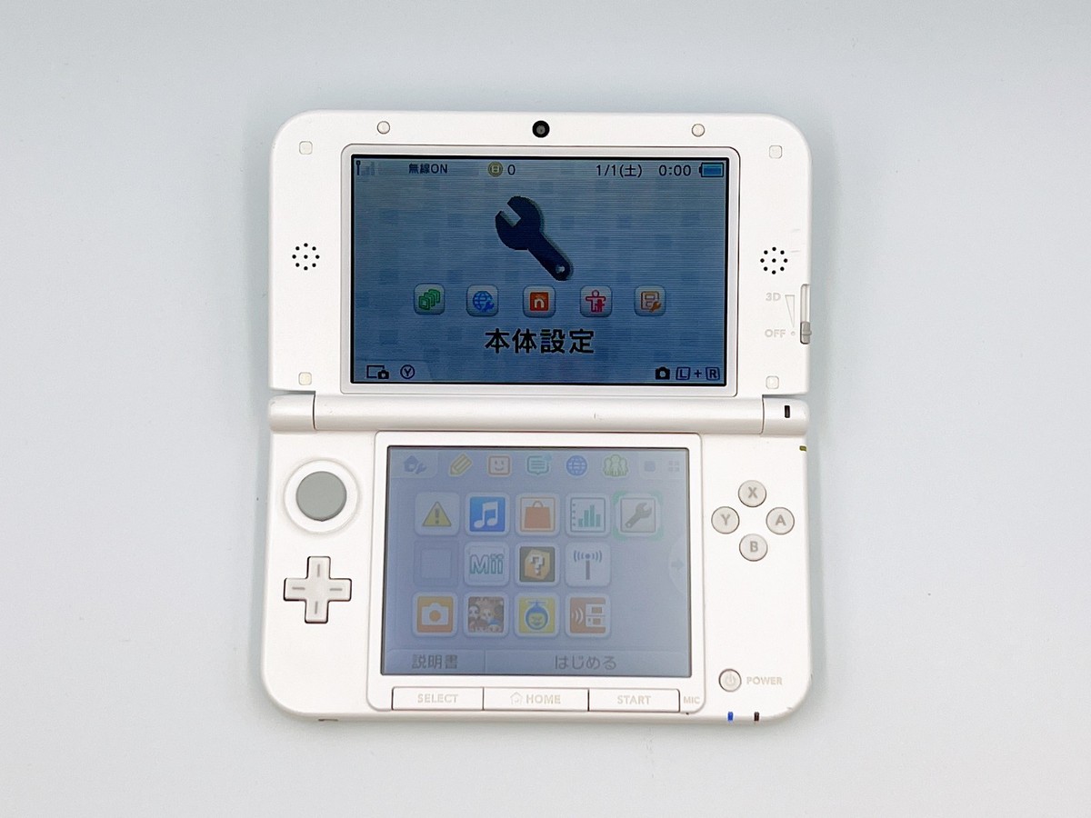 Nintendo 3DS XL LL Console Mint White SD Japan Tested Fast Ship