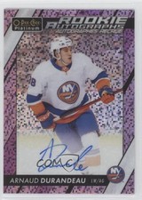 2023 O-Pee-Chee Platinum Rookie Violet Pixels 54/99 Arnaud Durandeau Auto 18xa