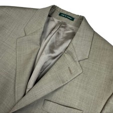 Lauren Ralph Lauren Men s Wool Blend 3-Button Blazer Jacket Tan 40R