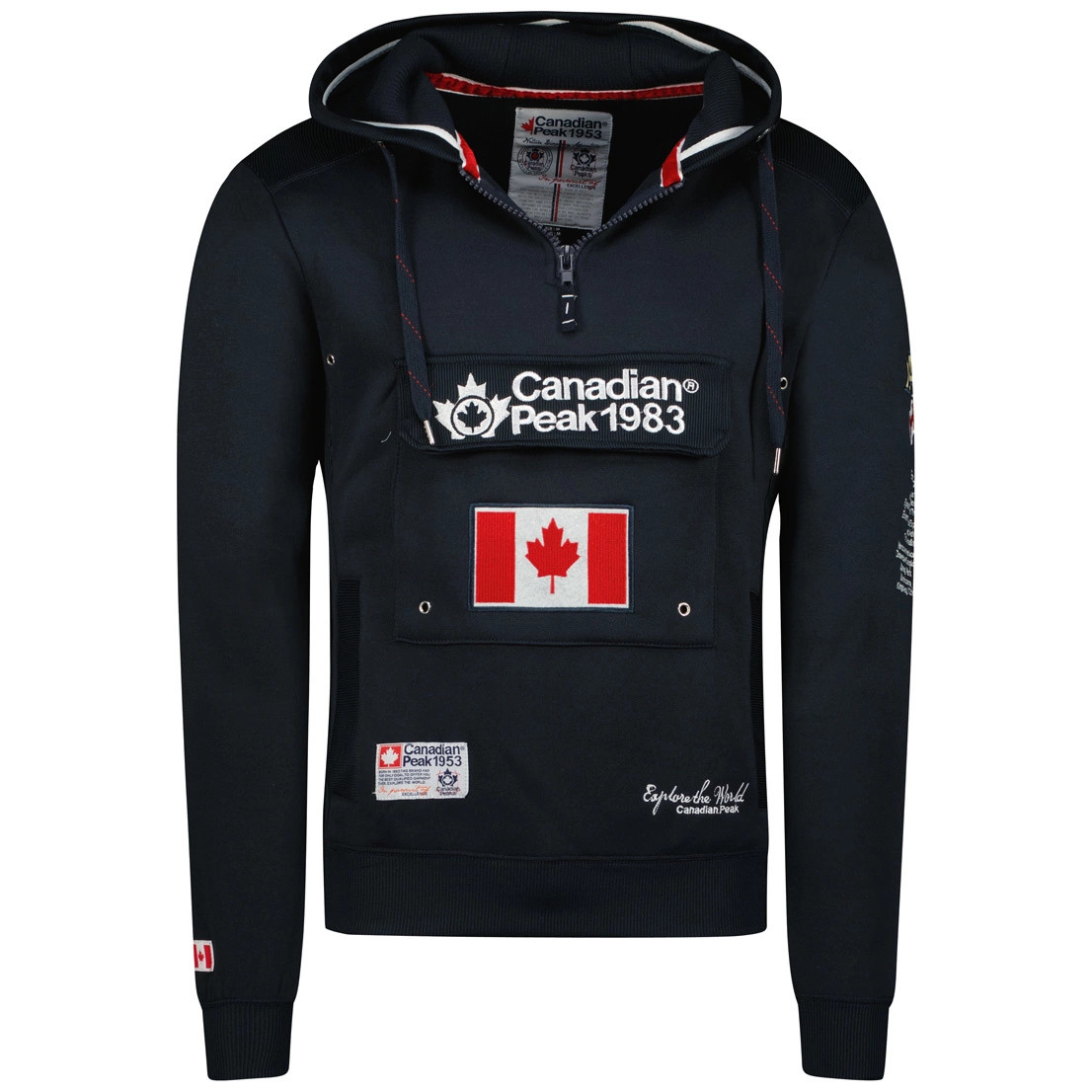 Canadian Peak GADREA Hombre Azul Marino Sudadera con Capucha RBMWW3828H