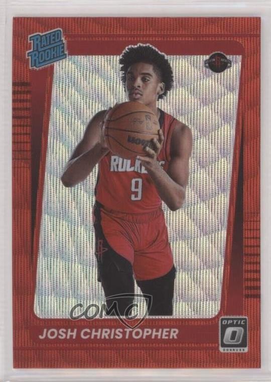 2021 Panini Donruss Optic Rated Rookie Red Wave Prizm Josh Christopher #200 12i4