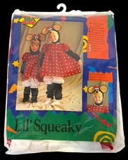 NOS Vintage 1990s Minnie Mouse Dress Halloween Costume Kid Child Toddler 4 5 6